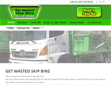Tablet Screenshot of getwasted.com.au